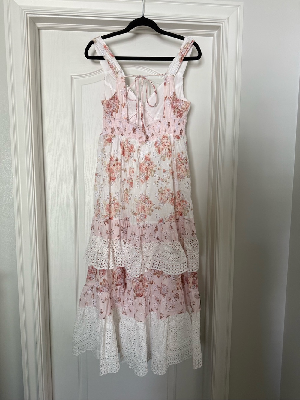 Altar'd State Pink and White Floral Maxi Dress - Picture 4 of 6